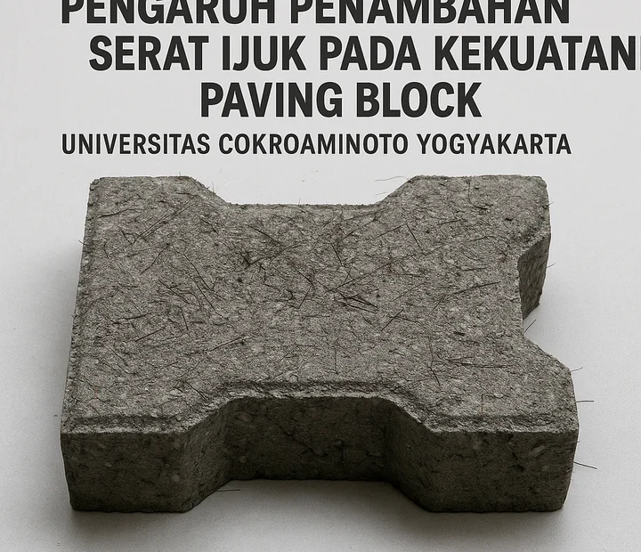 pengaruh penambahan serat ijuk pada kekuatan paving block