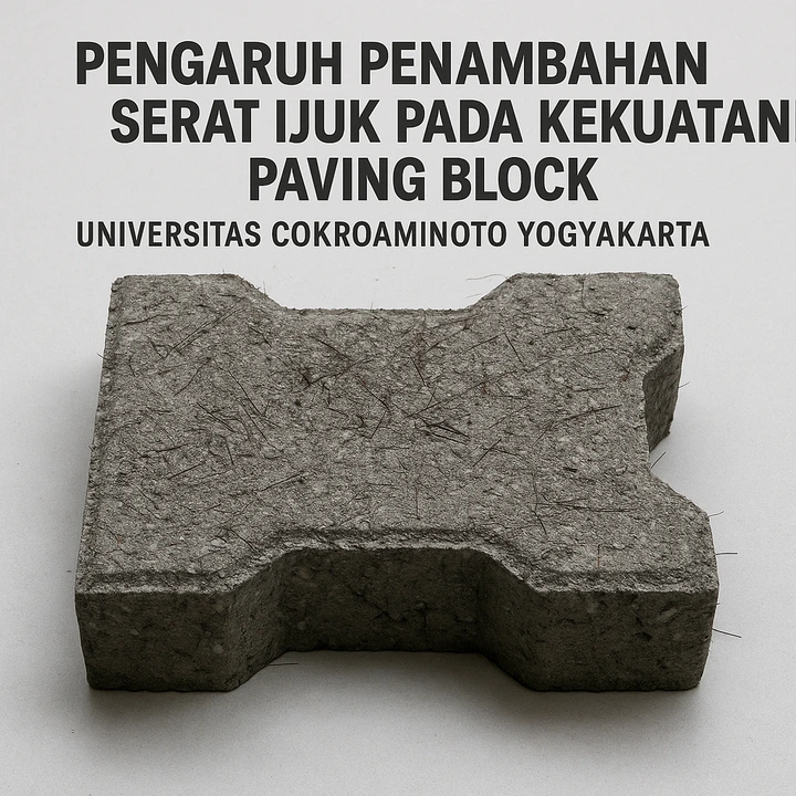 pengaruh penambahan serat ijuk pada kekuatan paving block